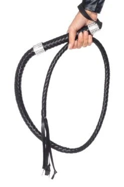 LEG AVENUE Vixen Whip With Rhinestone Handle