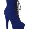PLEASER ADORE-1020FS Exotic Ankle Boot -Strippers Heels Store adore 1020fs stripper ankle boot ankle boots pleaser blue sexyshoescom