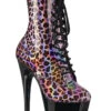 PLEASER ADORE-1020LP Exotic Boot | Pink Patent -Strippers Heels Store adore 1020lp stripper boot pink patent ankle boots pleaser sexyshoescom