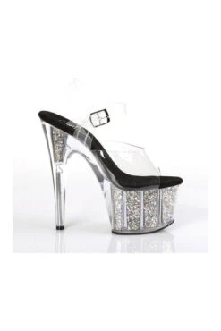 PLEASER ADORE-708CG Platform Sandals | Clear Vinyl -Strippers Heels Store adore 708cg platform sandals clear vinyl sandals pleaser sexyshoescom 5 590c660d c3e1 4a9b a64c 3dbb093724f3