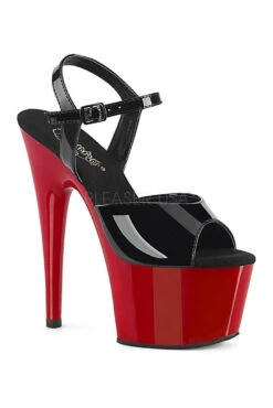 PLEASER ADORE-709 Platform Sandal | Black Patent