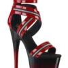PLEASER ADORE-766 Exotic Sandal | Red Patent