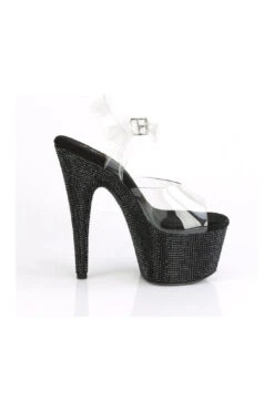 PLEASER BEJEWELED-708DM Sandal | Clear Vinyl -Strippers Heels Store bejeweled 708dm sandal clear vinyl sandals pleaser sexyshoescom 5