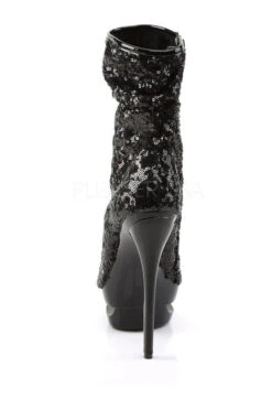 PLEASER BLONDIE-R-1008 Platform Boot | Black Sequins 10 PLEASER BLONDIE-R-1008 Platform Boot | Black Sequins -Strippers Heels Store blondie r 1008 platform boot black sequins ankle boots pleaser sexyshoescom 4