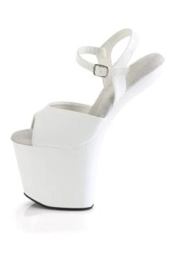 PLEASER CRAZE-809 White Patent Sandal -Strippers Heels Store craze 809 w m05 5402d34d 2a01 49a6 ab61 f745e0b7d1b4