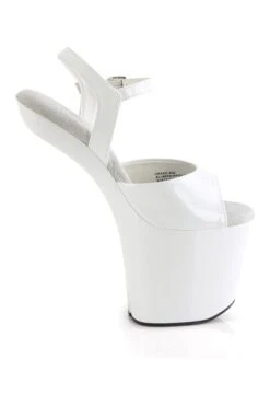 PLEASER CRAZE-809 White Patent Sandal -Strippers Heels Store craze 809 w m13 58ef4d56 5cdc 40fe 9b40 bf8f4ca2eb50