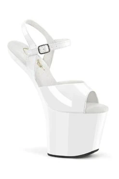 PLEASER CRAZE-809 White Patent Sandal