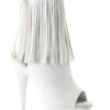 PLEASER DELIGHT-1019 Platform Boot | White Faux Leather -Strippers Heels Store delight 1019 platform boot white faux leather ankle boots pleaser sexyshoescom