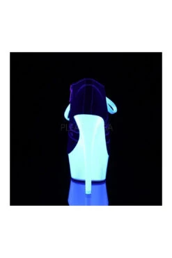 PLEASER DELIGHT-600SK-01 Platform Pump | Black Canvas -Strippers Heels Store delight 600sk 01 platform pump black canvas pumps pleaser sexyshoescom 4