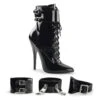 DOMINA-1023 Ankle Boot | Black Patent -Strippers Heels Store domina 1023 ankle boot black patent ankle boots devious sexyshoescom