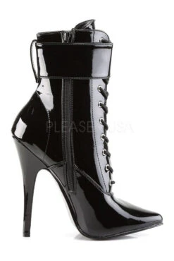 DOMINA-1023 Ankle Boot | Black Patent -Strippers Heels Store domina 1023 ankle boot black patent ankle boots devious sexyshoescom 5