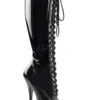 DOMINA-2020 Knee Boot | Black Patent -Strippers Heels Store domina 2020 knee boot black patent knee boots devious sexyshoescom