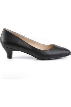FAB-420 Pump | Black Faux Leather -Strippers Heels Store fab 420 pump black faux leather pumps pleaser pink label sexyshoescom 5