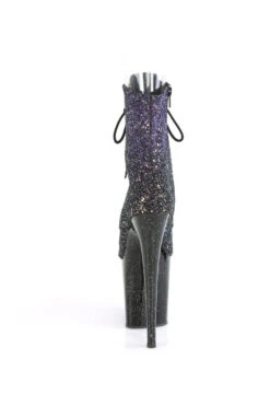 PLEASER FLAMINGO-1021OMBG Exotic Boot | Purple Glitter -Strippers Heels Store flamingo 1021ombg stripper boot purple glitter ankle boots pleaser sexyshoescom 4