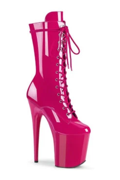PLEASER FLAMINGO-1050 Exotic Boot | Fuchsia Patent