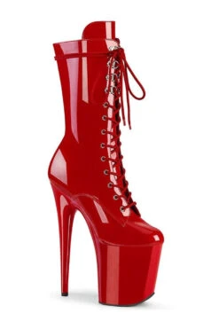 PLEASER FLAMINGO-1050 Exotic Boot | Red Patent