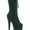 PLEASER FLAMINGO-1050FS Exotic Boot | Green Faux Suede -Strippers Heels Store flamingo 1050fs stripper boot green faux suede knee boots pleaser green sexyshoescom