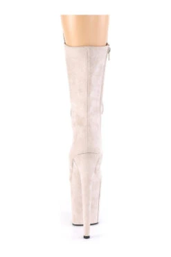 PLEASER FLAMINGO-1050FS Exotic Boot | Nude Faux Suede -Strippers Heels Store flamingo 1050fs stripper boot nude faux suede knee boots pleaser sexyshoescom 4