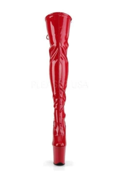 Strippers Heels Store -Strippers Heels Store flamingo 3063 platform boot red patent thigh boots pleaser sexyshoescom 2