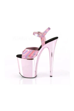 PLEASER FLAMINGO-809HG Exotic Platform Sandal | Pink Faux Leather -Strippers Heels Store flamingo 809hg stripper platform sandal pink faux leather sandals pleaser sexyshoescom 3