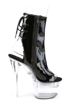 PLEASER FLASHDANCE-1018-7 Platform Ankle Boot | Black Patent 11 PLEASER FLASHDANCE-1018-7 Platform Ankle Boot | Black Patent -Strippers Heels Store flashdance 1018 7 b c13