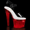 PLEASER FLASHDANCE-708SPEC Sandal | Clear Vinyl -Strippers Heels Store flashdance 708spec c