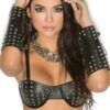 Leather Buckled Arm Guards -Strippers Heels Store leather buckled arm guards fetish accessories elegant moments sexyshoescom