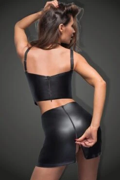 Noir Handmade Leatheratte Zippered Front Mini Skirt 7 Noir Handmade Leatheratte Zippered Front Mini Skirt -Strippers Heels Store leatheratte zippered front mini skirt fetish skirts noir handmade sexyshoescom 3