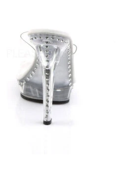 LIP-101LS Platform Slide | Clear Vinyl -Strippers Heels Store lip 101ls platform slide clear vinyl slides fabulicious sexyshoescom 4