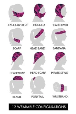 Lip Print Convertible Tube Scarf Face Mask -Strippers Heels Store lip print convertible tube scarf face mask be safe mapale black sexyshoescom 3