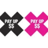 2 Pair Of Pay Up Pasties -Strippers Heels Store pay up accessories peekaboo pasties sexyshoescom 2