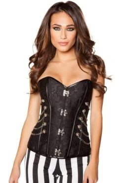 Roma Elegant Corset With Front Clasp Closure Costume
