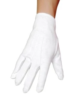 Roma White Costume Gloves
