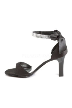ROMANCE-372 Sandal | Black Genuine Satin -Strippers Heels Store romance 372 sandal black genuine satin sandals fabulicious sexyshoescom 3