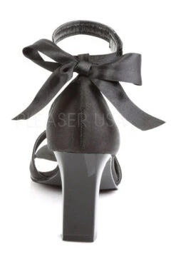 ROMANCE-372 Sandal | Black Genuine Satin -Strippers Heels Store romance 372 sandal black genuine satin sandals fabulicious sexyshoescom 4