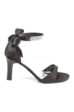 ROMANCE-372 Sandal | Black Genuine Satin -Strippers Heels Store romance 372 sandal black genuine satin sandals fabulicious sexyshoescom 5