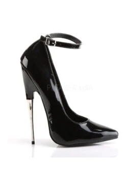 SCREAM-12 Pump | Black Patent -Strippers Heels Store scream 12 pump black patent pumps devious sexyshoescom 5