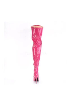 PLEASER SEDUCE-3000 Thigh Boot | Fuchsia Patent -Strippers Heels Store seduce 3000 thigh boot fuchsia patent thigh boots pleaser sexyshoescom 4