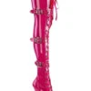 PLEASER SEDUCE-3028 Thigh Boot | Fuchsia Patent -Strippers Heels Store seduce 3028 thigh boot fuchsia patent thigh boots pleaser fuchsia sexyshoescom