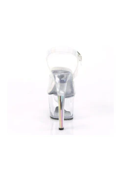 PLEASER SKY-308N-RBH Exotic Sandal | Clear Vinyl -Strippers Heels Store sky 308n rbh stripper sandal clear vinyl sandals pleaser sexyshoescom 4