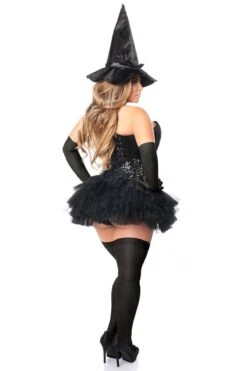 Top Drawer Plus Size 4 PC Sexy Witch Corset Costume -Strippers Heels Store top drawer plus size 4 pc sexy witch corset costume costume corsets daisy corsets sexyshoescom 4